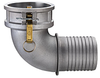 Aluminum Elbow 90º Female Coupler x Hose Shank -- DC90-A150 - Image