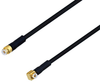Snap-On MMBX Plug Right Angle to N Female Bulkhead Cable 18 Inch Length Using RG316-DS Coax - PE3C4057-18 - Pasternack