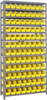 Open Shelving, 13Shelves, 96Bins, Yellow; Shelving Unit Type Quantum Storage - 44AC8965 - Newark, An Avnet Company