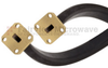 WR-28 Twistable Flexible Waveguide in 24 Inch Using UG-599/U Square Cover Flange With a 26.5 GHz to 40 GHz Frequency Range - SMW28TF005-24 - Fairview Microwave Inc.
