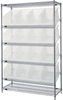 Open Wire Shelving, 6Shelves, 16Bin, Clr; Shelving Unit Type Quantum Storage - 42AC6760 - Newark, An Avnet Company