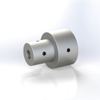 Rigid shaft coupling, 3/8