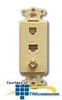 ICC Decorex Insert - 6P6C, CATV - IC107DK3 - TelephoneStuff.com
