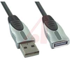 USB 2.0 Metal Shells A Plug to A Jack -15 ft - Best - 70159518 - Allied Electronics, Inc.