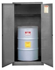 Justrite Sure-Grip EX 55 gal Gray Hazardous Material Storage Cabinet - 34 in Width - 65 in Height - Floor Standing - 697841-11462 - 697841-11462 - R. S. Hughes Company, Inc.