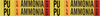 Brady B-946 Black / Orange / Red / White on Yellow Vinyl Self-Adhesive Pipe Marker - 1 1/8 in Height - 3/4 in Character Height - 7 in Length - Printed Msg = AMMONIA - 90482 - 754476-90482 - R. S. Hughes Company, Inc.