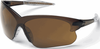 Crews Deuce Safety Glasses with Brown Temples and Brown - DC13B - Safety Glasses USA