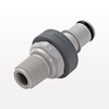 NS4 Series Coupling Insert, Shutoff Polypropylene In-Line Pipe Thread -- NS4D24004