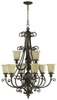 6032-9-54 Large Chandeliers-Glass Shade - 692446 - Capital Lighting, Inc.
