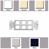 QUICKPORT DECORA 6 PORT INSERT BROWN - LE-41646-00B - MilesTek Corporation