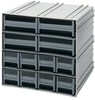 Interlocking Cabinet, 12Drawer, Gry; No. Of Drawers Quantum Storage - 44AC6099 - Newark, An Avnet Company