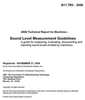 Sound (Noise) Level Measurement Guidelines - Electronic Copy -- ANSI B11.TR5-2006