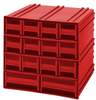 Interlocking Cabinet, 12Drawer, Red; No. Of Drawers Quantum Storage - 44AC5985 - Newark, An Avnet Company