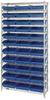 Open Wire Shelving, 12Shelves, 33Bin/blu; Shelving Unit Type Quantum Storage - 44AC8086 - Newark, An Avnet Company