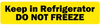 Keep in Refrigerator DO NOT FREEZE Veterinary Label - LV-VET-127 - LabelValue
