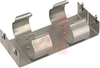 Battery Holder; D; 1.187 in. to 1.375 in.; Aluminum; Nickel Plated; PC Mount; 4 - 70182572 - Allied Electronics, Inc.