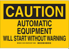 Machine & Operational Sign - 124222 - Brady Corporation