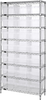 Open Wire Shelving, 8Shelves, 21Bin, Clr; Shelving Unit Type Quantum Storage - 42AC8222 - Newark, An Avnet Company