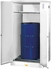 Justrite Sure-Grip EX 55 gal White Hazardous Material Storage Cabinet - 34 in Width - 65 in Height - Floor Standing - 697841-11476 - 697841-11476 - R. S. Hughes Company, Inc.