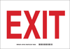 Brady Prinzing B-401 High Impact Polystyrene Rectangle White Exit Sign - 14 in Width x 10 in Height - TEXT: EXIT - SP401E - 754473-46917 - R. S. Hughes Company, Inc.