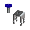 Vertical Screw Terminal w/Screw-Unassembled, Blue - 7691-5 - Keystone Electronics Corp.