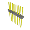 Headers, Male Pins - 612-MTSW-108-11-L-S-340-ND - DigiKey