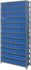 Open Shelving, 13Shelves, 72Bins, Blue; Shelving Unit Type Quantum Storage - 44AC9011 - Newark, An Avnet Company