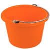 8 qt tangerine orange bucket n400-8 - 13627 - U.S. Plastic Corporation