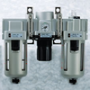 SMC Filter Regulator Lubricator Air Preparation Unit -- Model AC60-N10CE-3Z - Image