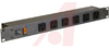 Power Strip; Aluminum; 15 A; 6 ft.; 2 in.; 1-3/4 in.; Black Matte Finish - 70091686 - Allied Electronics, Inc.
