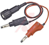 IEC INSULATED BNC (M) TO STACKABLE/RETRACTABLE 4 MM PLUGS -- 70197315
