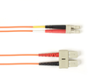 25m (82.0ft) SCLC OR OM4 MM Fiber Patch Cable INDR Zip OFNR - FOCMRM4-025M-SCLC-OR - Black Box
