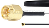 SMA Male to HMCX32 1.2 Plug Cable 0.81mm Coax in 6 Inch and RoHS Compliant - FMCA1030-6 - Fairview Microwave Inc.