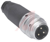 Connector, Straight Male, 4 Pin Cordset, 10-12mm Cable Diameter - 70034352 - Allied Electronics, Inc.