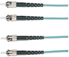 5m (16.4ft) STST Aqua OM3 MM Fiber Patch Cable INDR Zip OFNR - EFNT010-005M-STST - Black Box