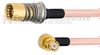 Snap-On BMA Jack to RA SMP Female Cable RG405 Type .086 Coax in 12 Inch - FMCA1611-12 - Fairview Microwave Inc.