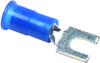 Terminal, Spade/fork, #6, Crimp, Blue; Product Range Multicomp - 14T2216 - Newark, An Avnet Company