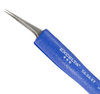 Excelta Three Star Ergonomic Utility Tweezers 5A-SA-ET - Stainless Steel Offset Tapered Ultra Fine Point Tip - 0.01 in Tip Width - 5 in Length - 0.01 in Thick - EXCELTA 5A-SA-ET - R. S. Hughes Company, Inc.