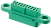 10+10 Pos. Female DIL Cable Housing, no Screw-Lok -- G125-224209600 - Image