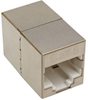 Cat6 Straight-Through Modular Shielded Compact In-Line Coupler (RJ45 F/F), TAA -- N234-001-SH - Image