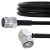 Outdoor Rated Low PIM RA 4.3-10 Male to 4.3-10 Female Cable SPO-250 Coax in 150 cm Using Times Microwave Parts and RoHS - FMCA2002-150CM - Fairview Microwave Inc.