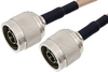 N Male to N Male Cable 12 Inch Length Using RG141 Coax - PE36589-12 - Pasternack