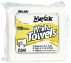 Sellars Mayfair Z200 White DRC 48 Towel - 1/4 Fold - Bag - 13 in Overall Length - 14100 - SELLARS 14100 - R. S. Hughes Company, Inc.