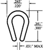 Nyla-Glide GR Profile Shapes - 49021 - U.S. Plastic Corporation