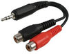 Cable, 2 Rca Jack-3.5Mm Plug, 1.5Ft, Blk; Connector Type A Multicomp Pro - 26W6368 - Newark, An Avnet Company
