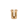 E-Z Press™ Threaded Insert for Plastic - Reverse Slot - Brass - 10-32 - 260-332-RS - E-Z LOK