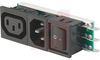 Module, Pwr Entry;Appliance Inlet, Outlet, Switch;Snap-In;15A;250VAC;Rocker - 70080665 - Allied Electronics, Inc.