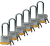 Brady Yellow Steel 5-pin Keyed & Safety Padlock 51297 - 1 9/16 in Width - 1 1/3 in Height - 17/64 in Shackle Diameter - 2 Key(s) Included - 754476-51297 - 754476-51297 - R. S. Hughes Company, Inc.