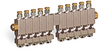 Multiple Sight Feed Valve, 10 Valves, 1/8” Female NPT Inlet, (10) 1/8” Female NPT Outlets - YB4689-10 - Oil-Rite Corp.