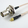 MMCX Plug to BNC Female Bulkhead Cable RG-316 Coax in 48 Inch and RoHS - FMC0938315LF-48 - Fairview Microwave Inc.